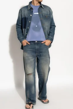MISBHV BLUE T-shirt with logo