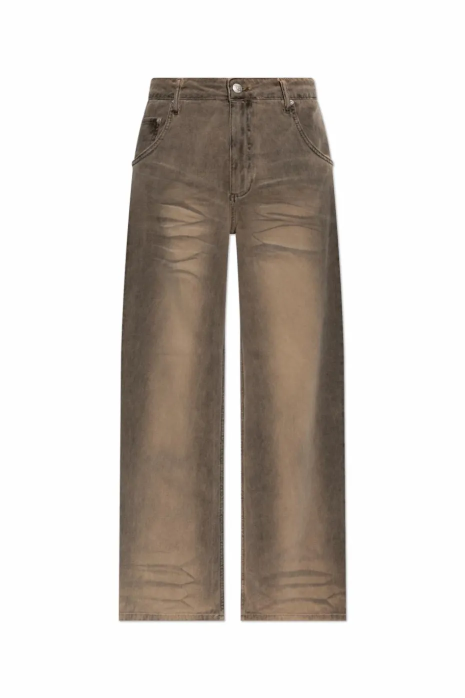 MISBHV BROWN Jeans with logo