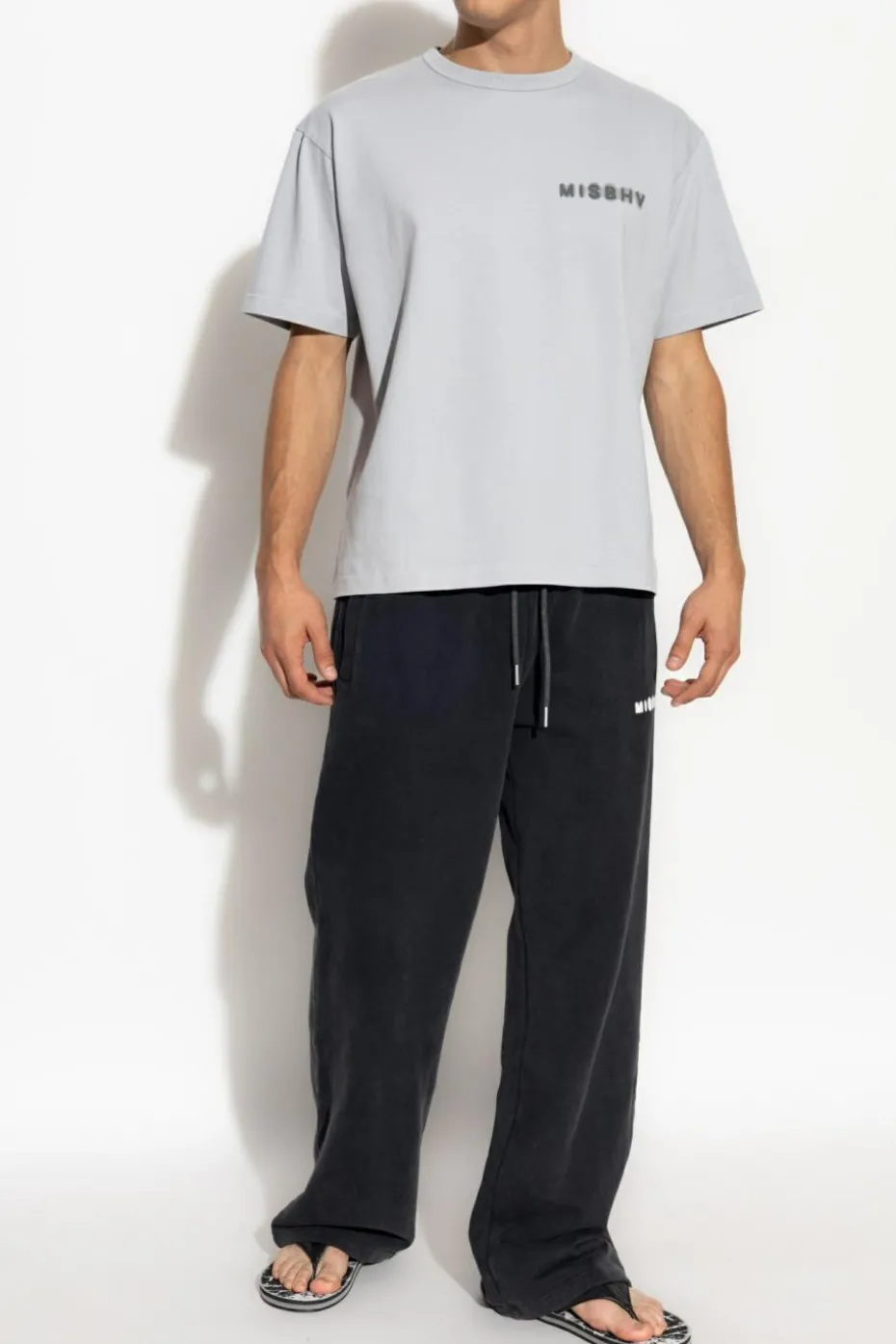 MISBHV GREY T-shirt with logo