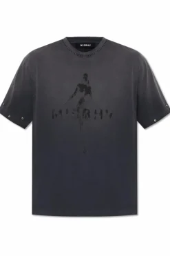 MISBHV GREY T-shirt with logo