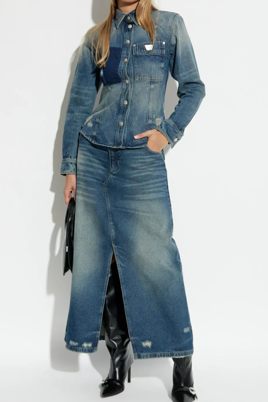 MISBHV NAVY BLUE Denim skirt