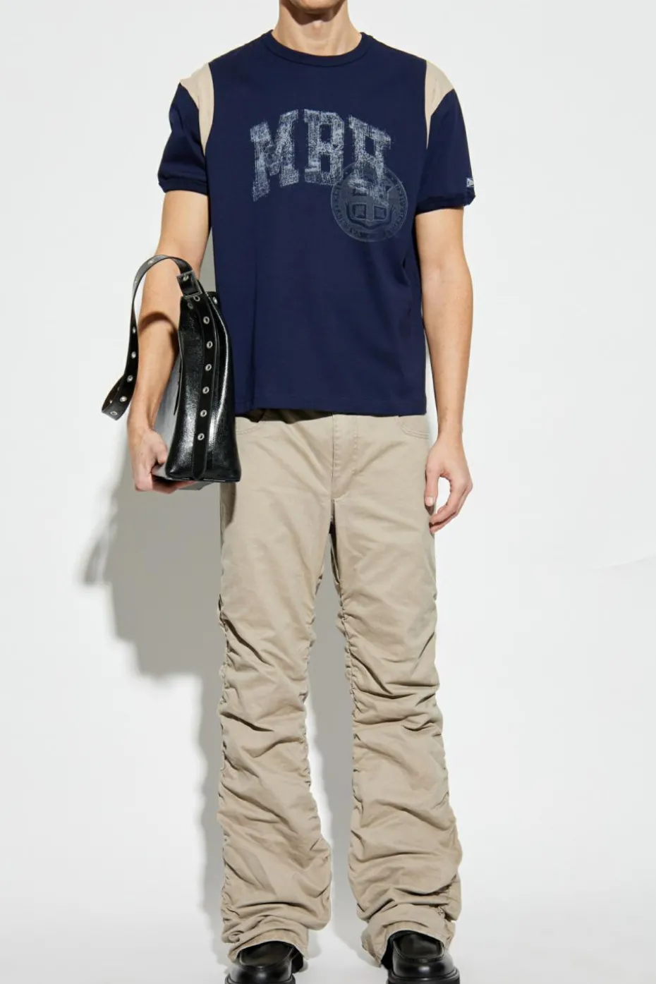 MISBHV NAVY BLUE T-shirt with logo