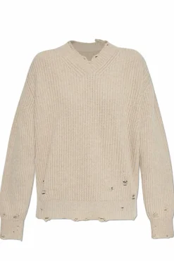 MM6 Maison Margiela beige Wool sweater