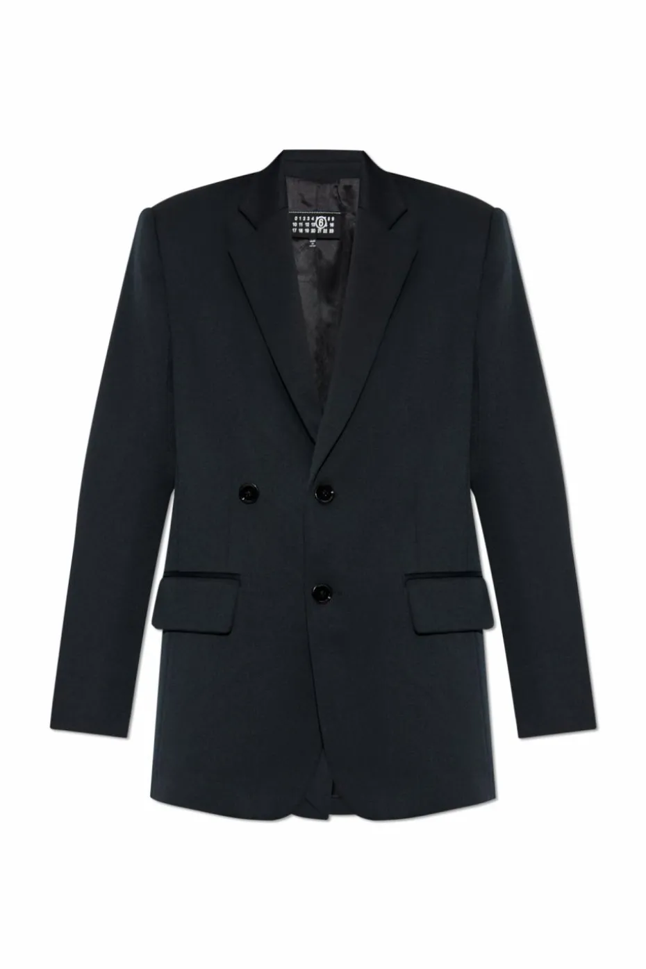 MM6 Maison Margiela BLACK Blazer with woolen trim