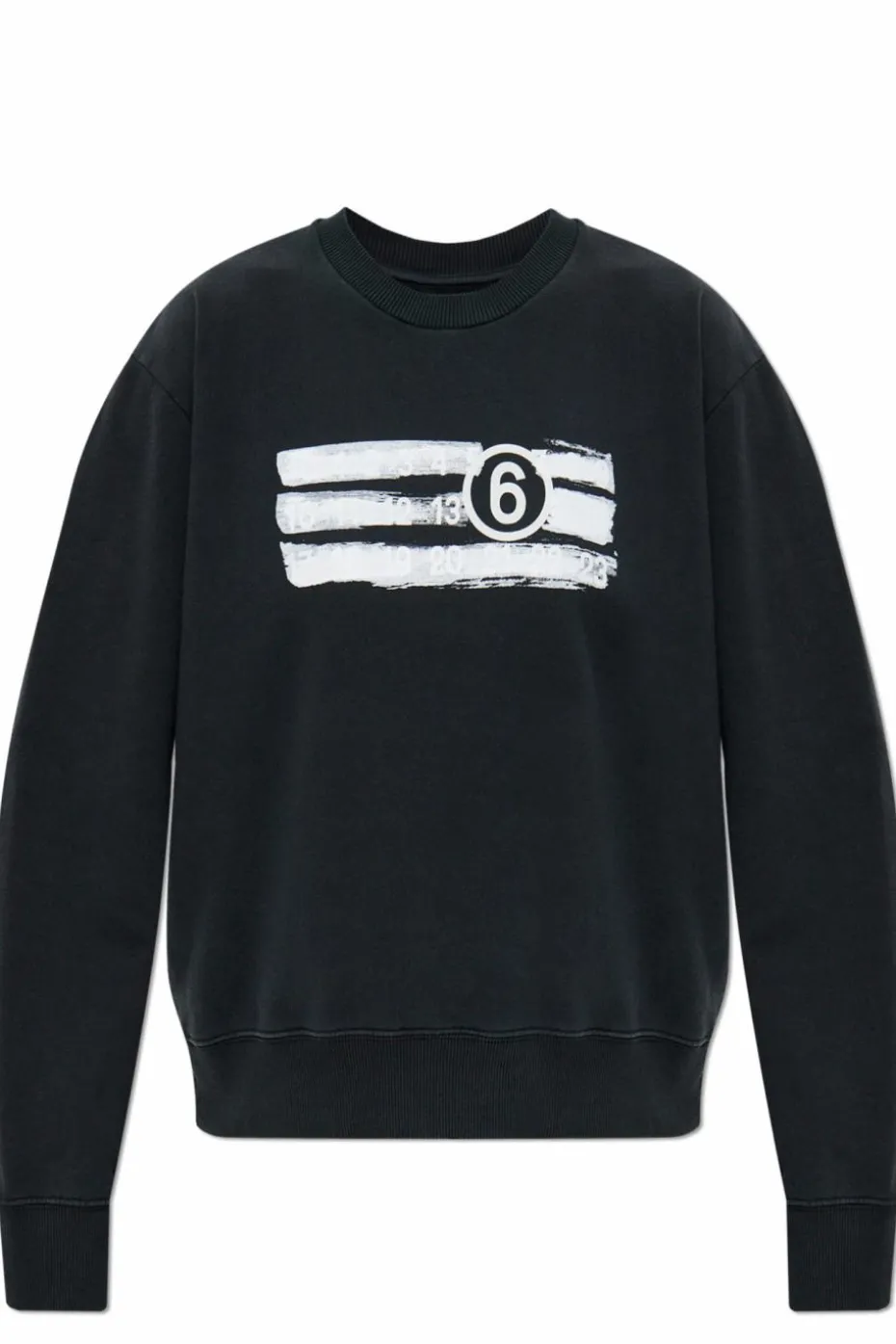 MM6 Maison Margiela BLACK Sweatshirt with logo
