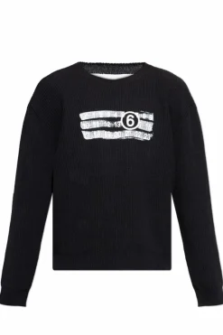 MM6 Maison Margiela BLACK Sweater with logo