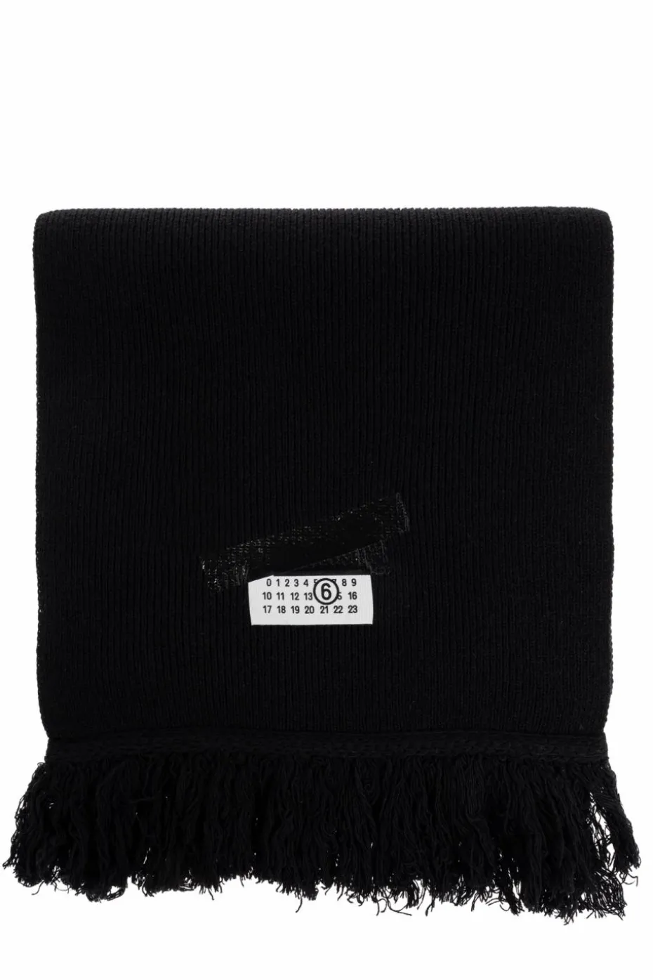 MM6 Maison Margiela BLACK Scarf with logo