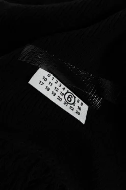 MM6 Maison Margiela BLACK Scarf with logo