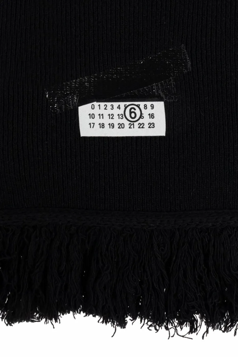 MM6 Maison Margiela BLACK Scarf with logo