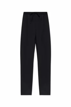 MM6 Maison Margiela BLACK Trousers with woolen finish