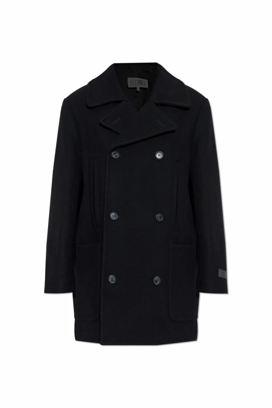 MM6 Maison Margiela BLACK Double-breasted coat