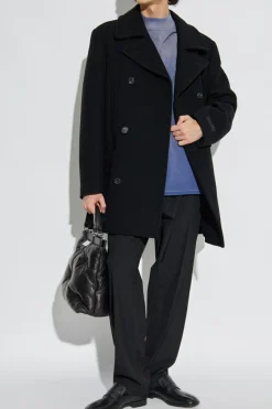 MM6 Maison Margiela BLACK Double-breasted coat
