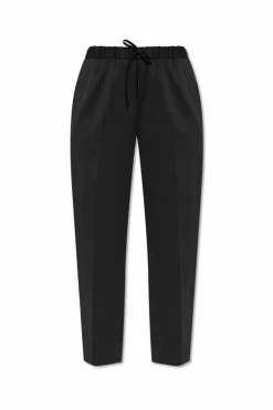MM6 Maison Margiela BLACK Creased trousers