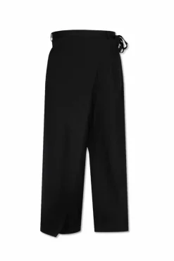 MM6 Maison Margiela BLACK Wool wide-leg pants