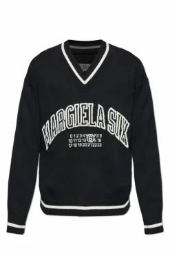 MM6 Maison Margiela BLACK Sweater with logo