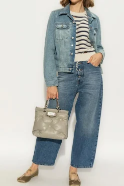 MM6 Maison Margiela BLUE Denim jacket with slit