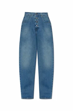 MM6 Maison Margiela BLUE High-waisted jeans