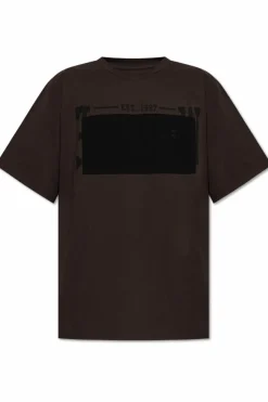 MM6 Maison Margiela BROWN T-shirt with logo