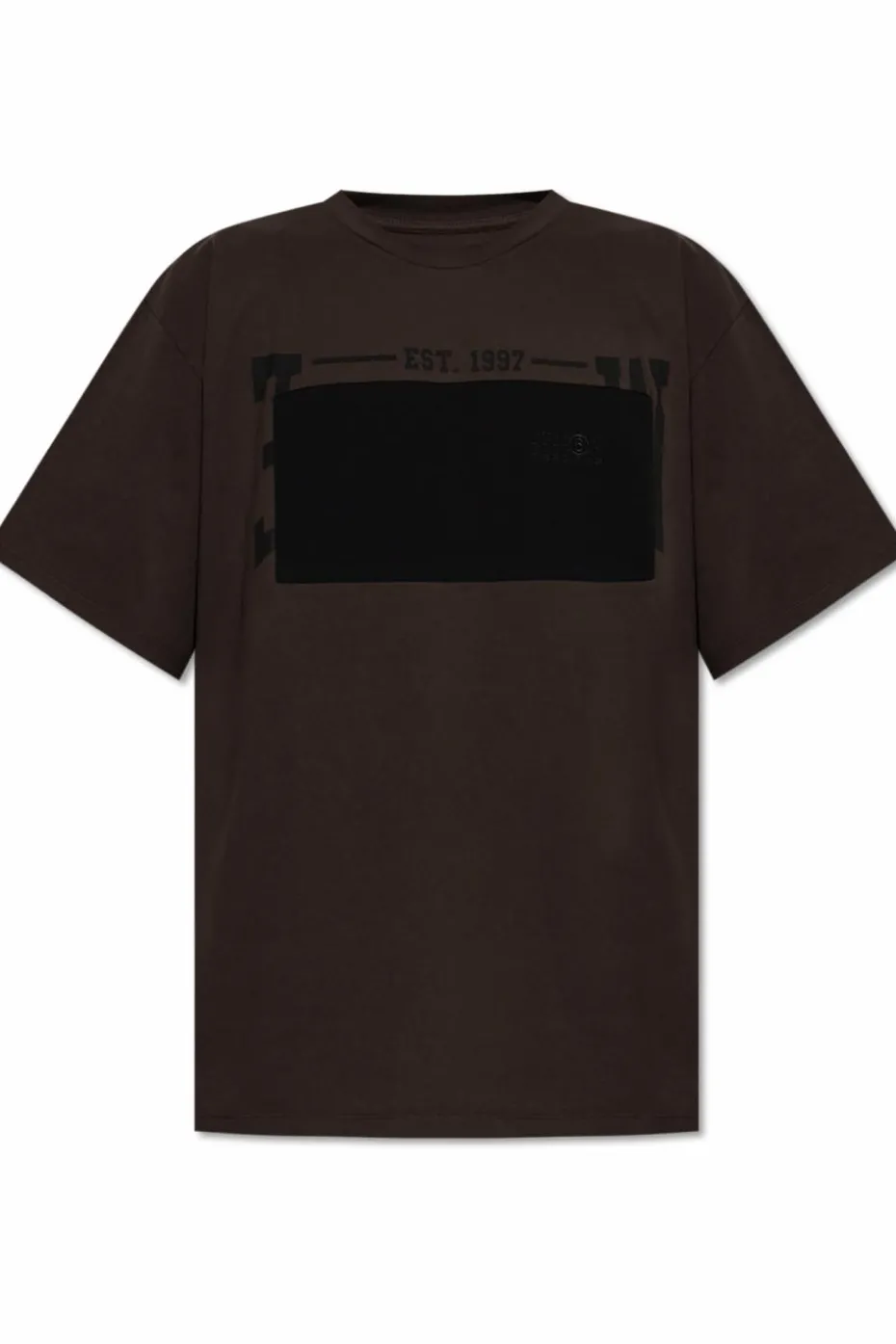 MM6 Maison Margiela BROWN T-shirt with logo