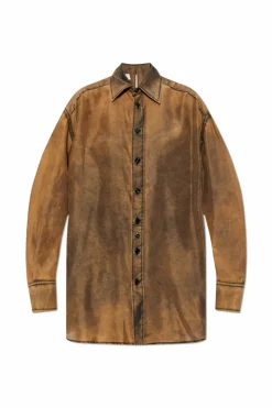 MM6 Maison Margiela BROWN Silk shirt