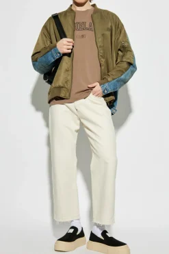 MM6 Maison Margiela GREEN Jacket made of combined materials