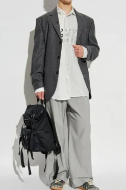 MM6 Maison Margiela GREY Shirt made of combined fabrics