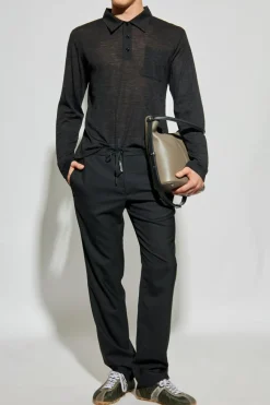 MM6 Maison Margiela GREY Slightly transparent polo