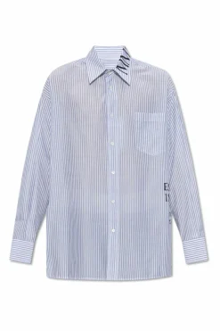 MM6 Maison Margiela light blue Shirt with Logo