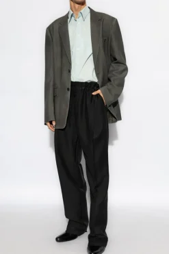 MM6 Maison Margiela light blue Shirt made of combined materials