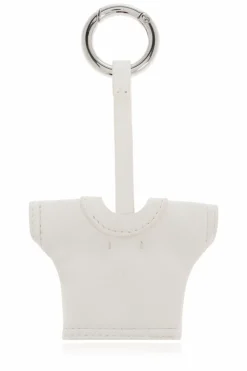 MM6 Maison Margiela WHITE Keychain with application