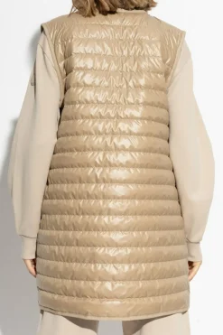 Moncler beige Coat with down vest