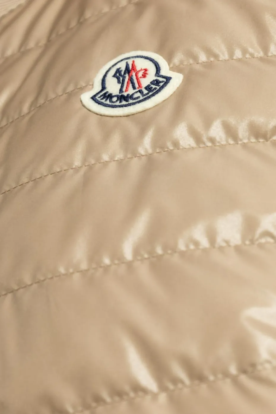 Moncler beige Coat with down vest