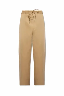 Moncler beige Cotton trousers