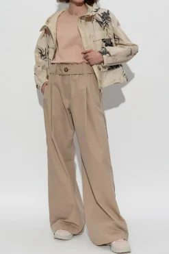 Moncler beige Pants with wide legs