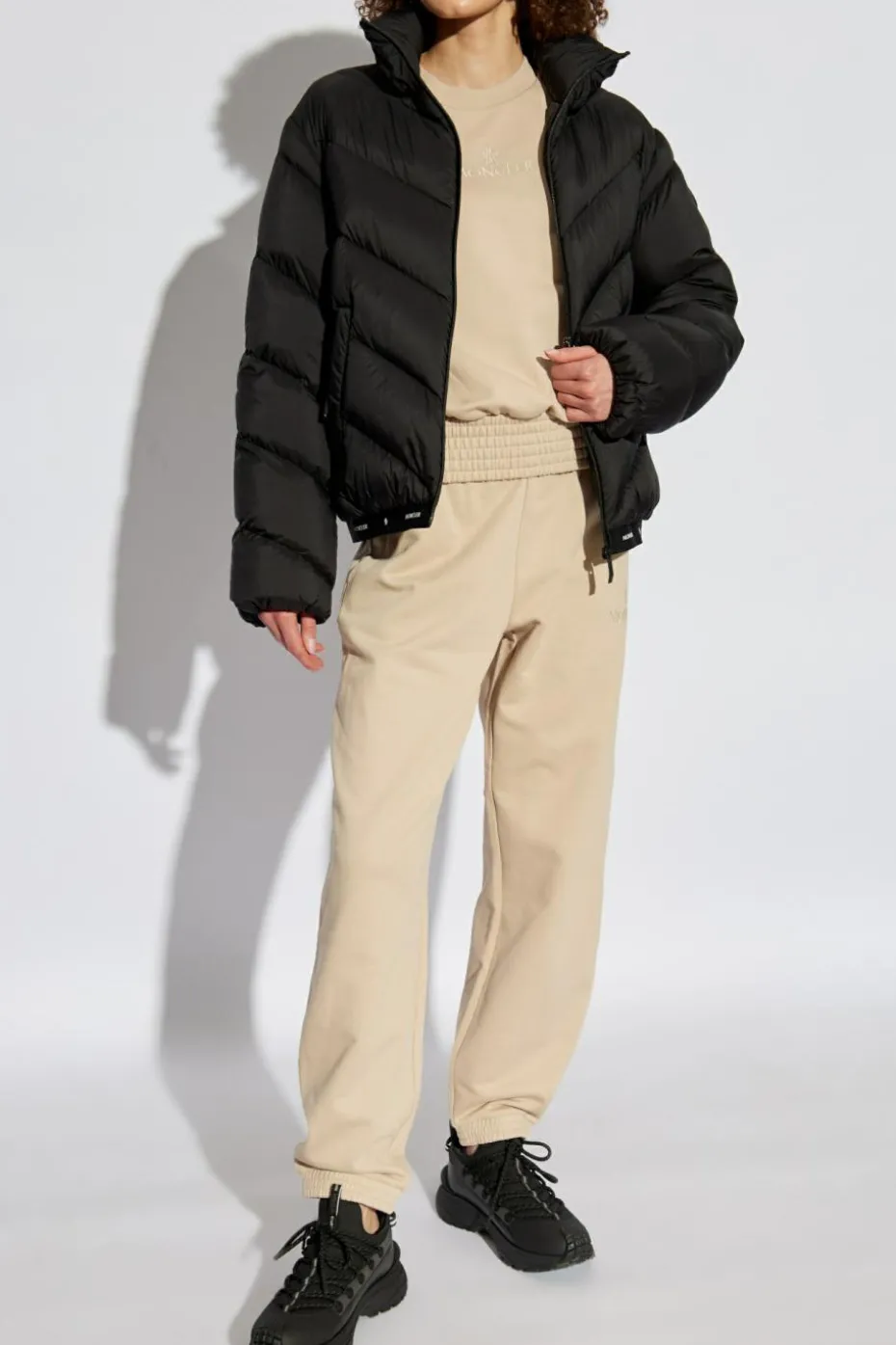 Moncler beige Pants with logo