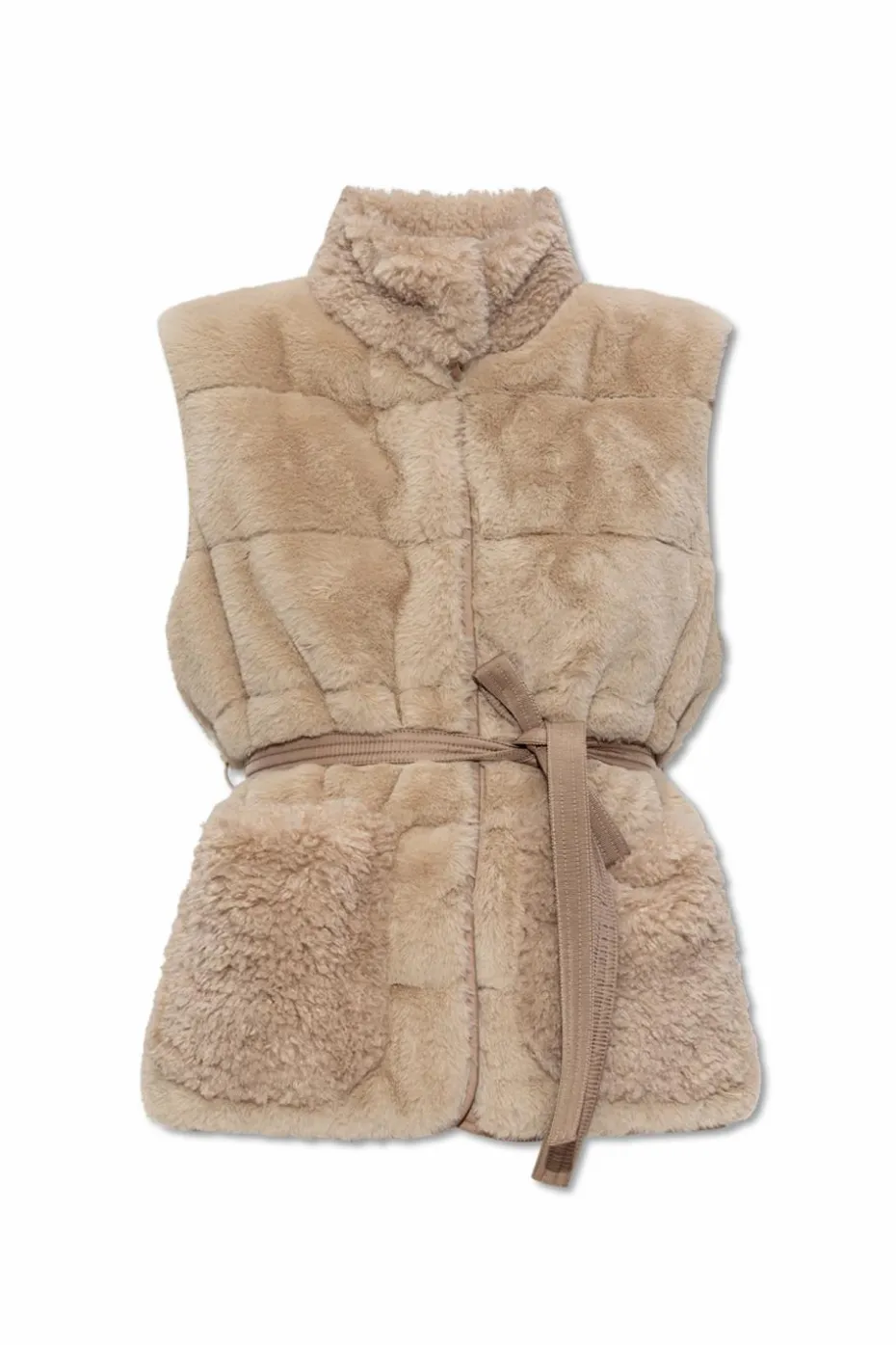 Moncler beige Vest `Joui`