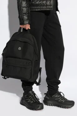 Moncler BLACK Backpack with logo