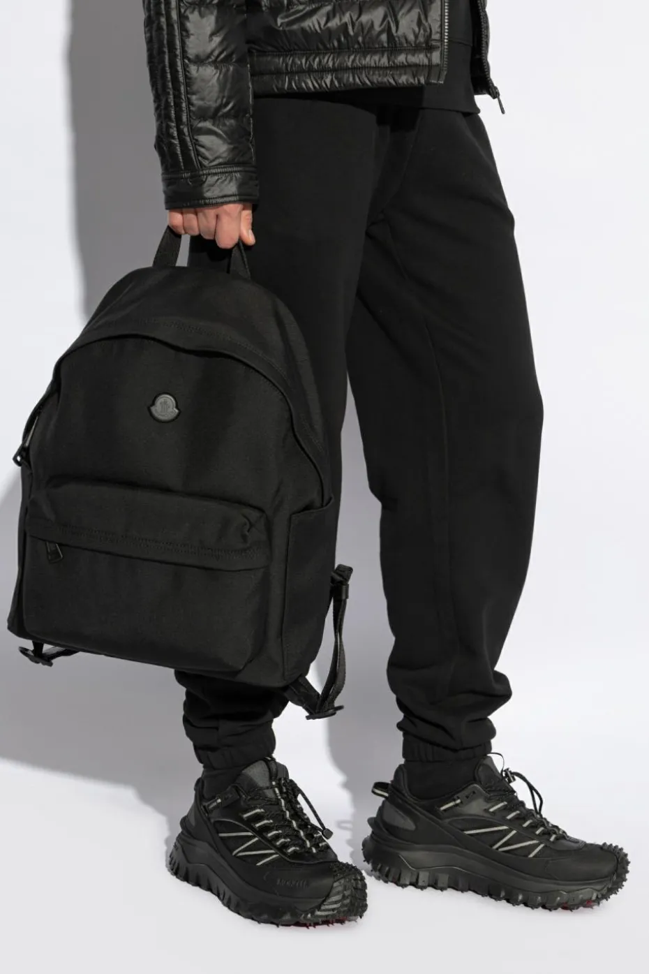 Moncler BLACK Backpack with logo
