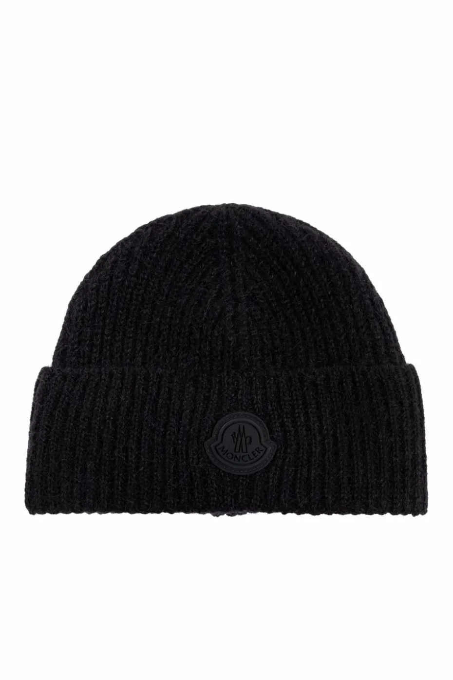 Moncler BLACK Cap with logo patch