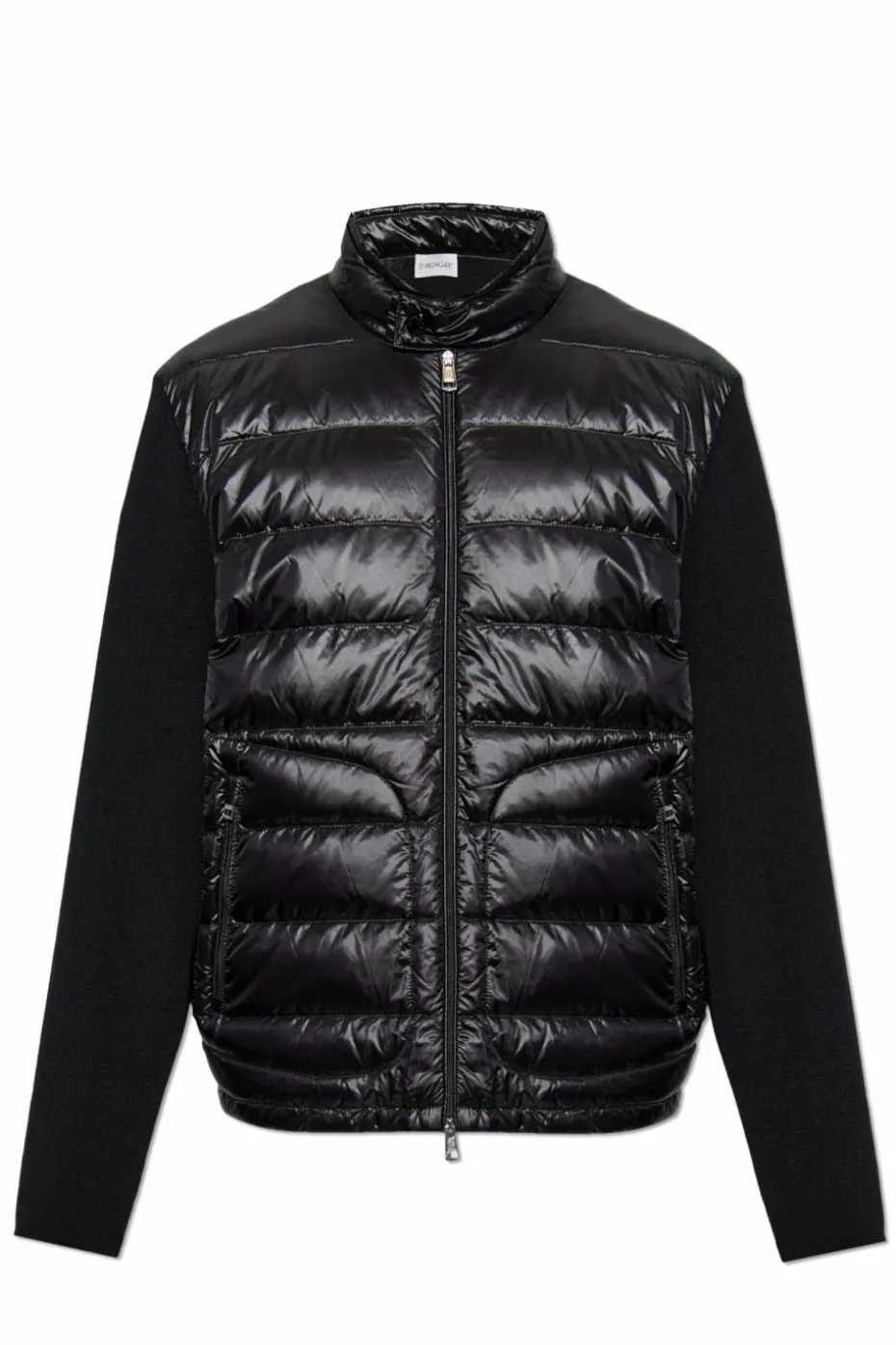 Moncler BLACK Cardigan with down insert