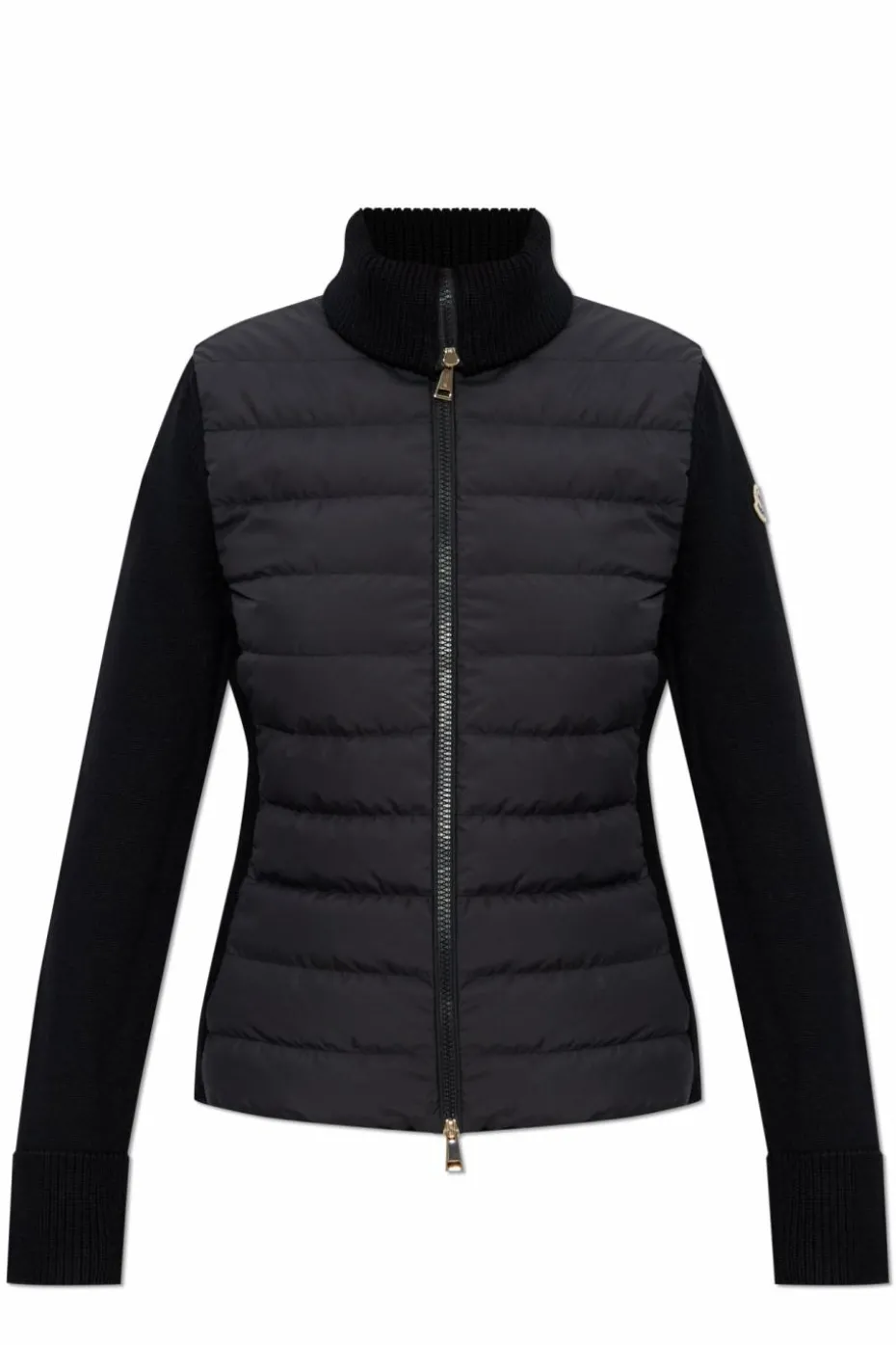 Moncler BLACK Cardigan with stand-up collar