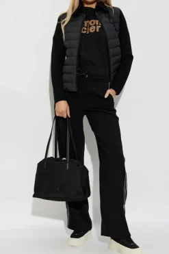 Moncler BLACK Cardigan with stand-up collar