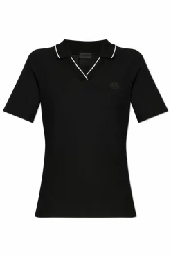 Moncler BLACK Cotton Polo