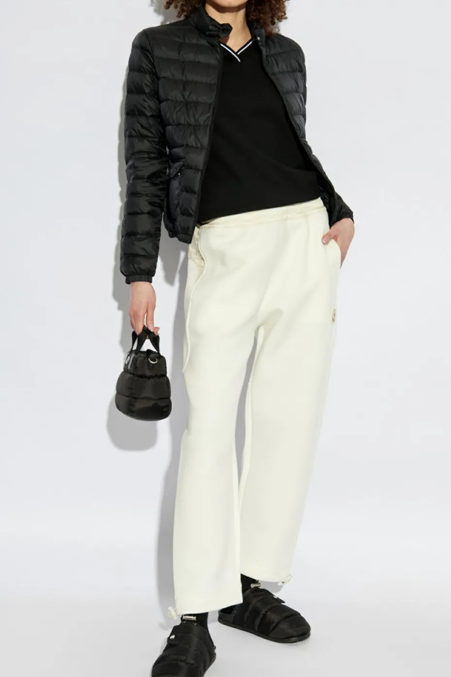 Moncler BLACK Cotton Polo