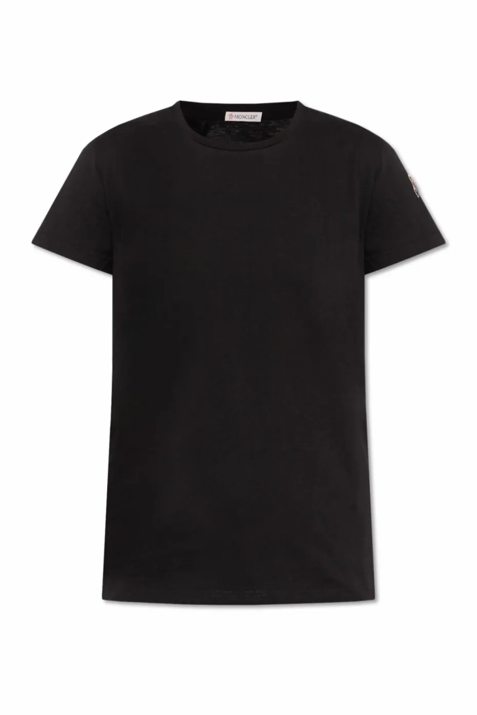 Moncler BLACK Cotton t-shirt with crew neck