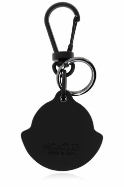 Moncler BLACK Keychain with logo
