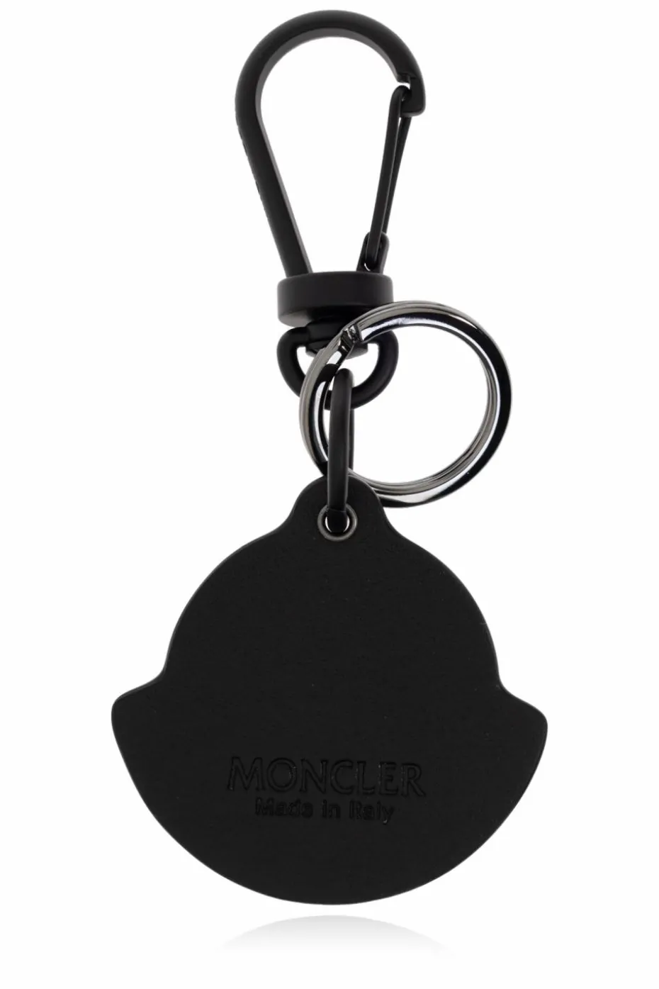 Moncler BLACK Keychain with logo