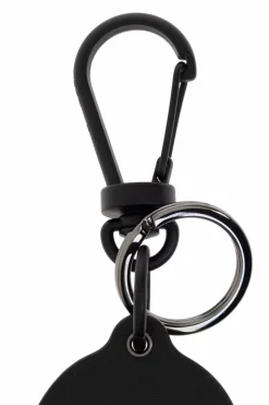 Moncler BLACK Keychain with logo