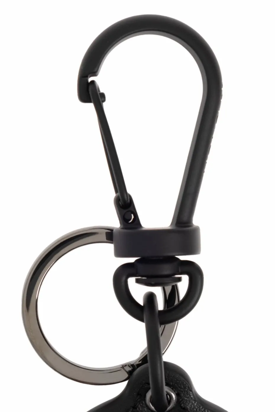 Moncler BLACK Keychain with logo