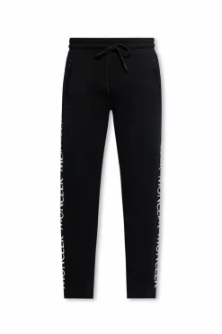 Moncler BLACK Logo-embroidered sweatpants